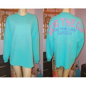 Spirit Jersey Seas The Day In The USA T-Shirt Size M Oversized Luxury Sail Yacht